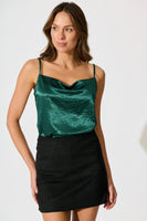 Black Suedette Arya Skirt