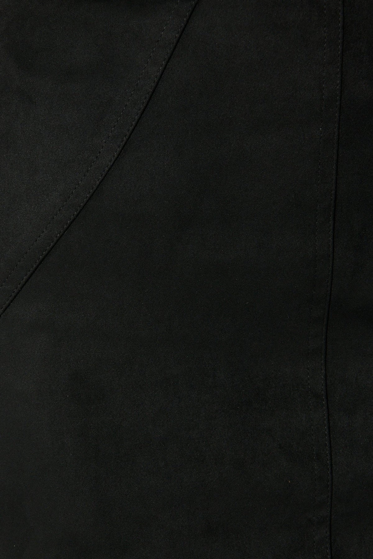 Black Suedette Arya Skirt