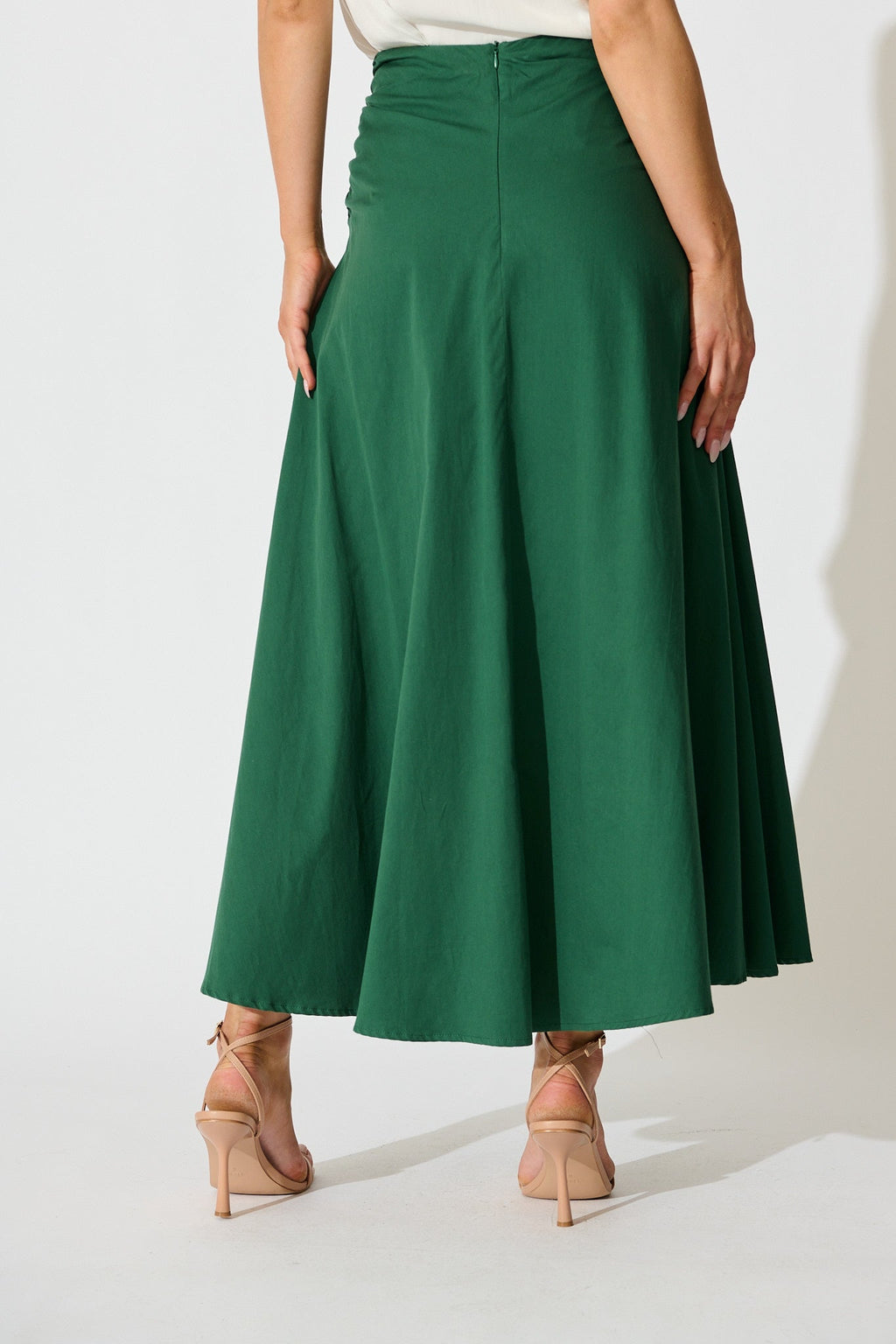 Emerald Dusk to Dawn Maxi Skirt