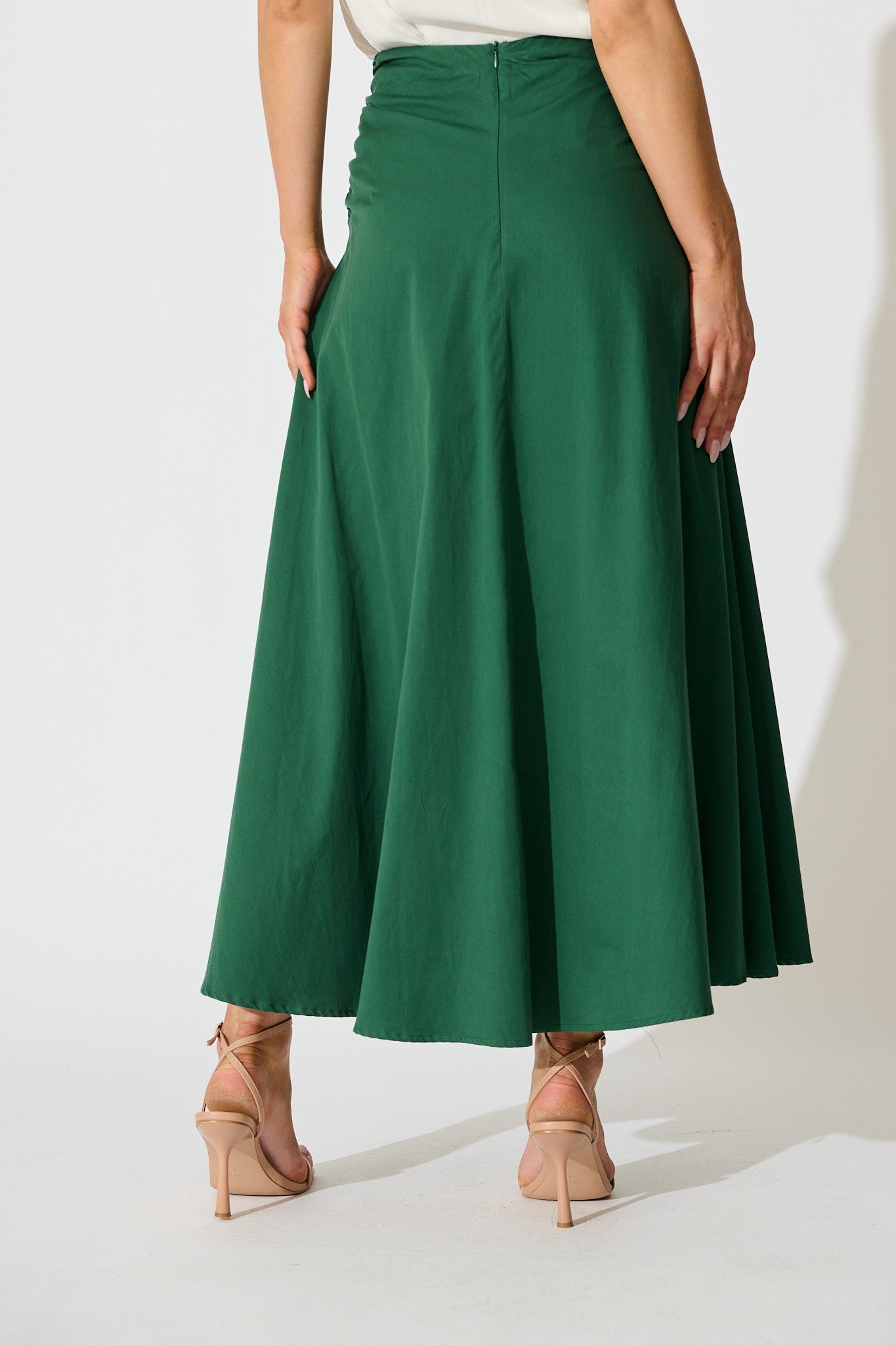 Emerald Dusk to Dawn Maxi Skirt