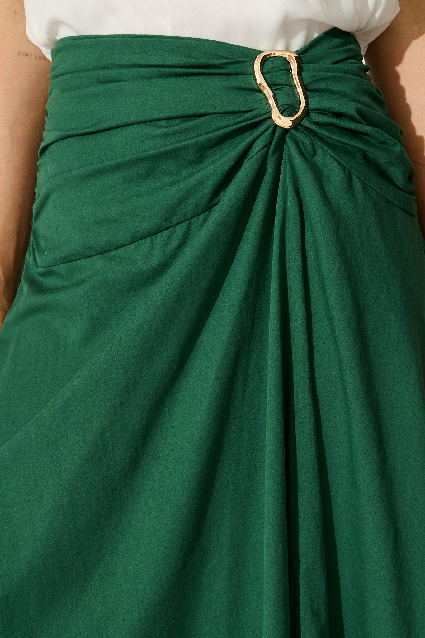 Emerald Dusk to Dawn Maxi Skirt