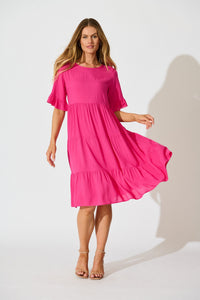 Layana Midi Dress in Pink