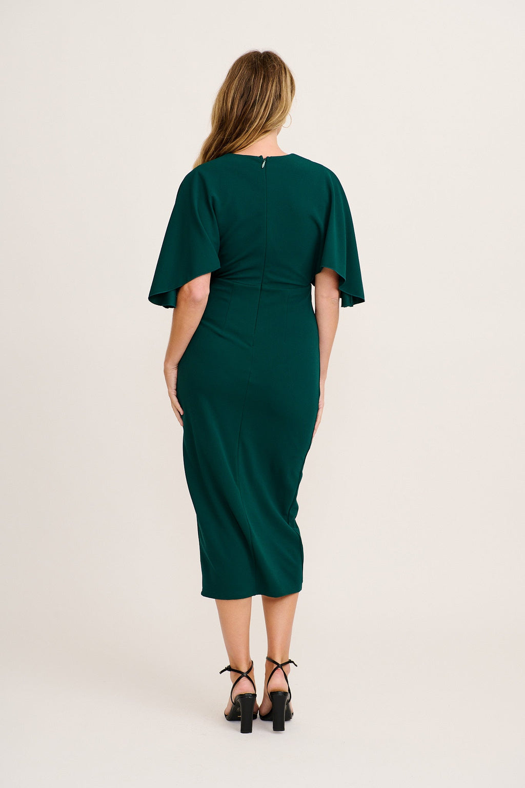 Emerald Green Coleen Midi Dress
