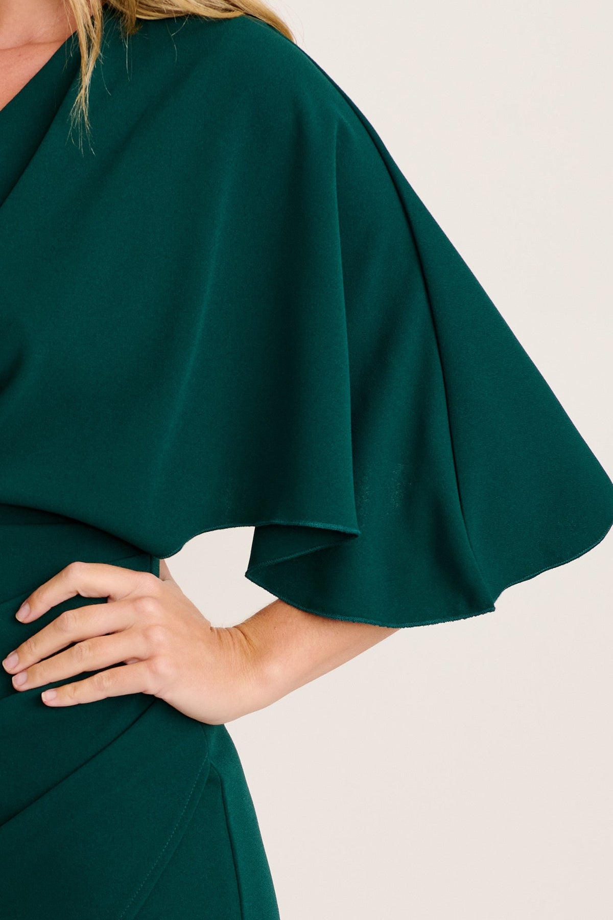 Emerald Green Coleen Midi Dress