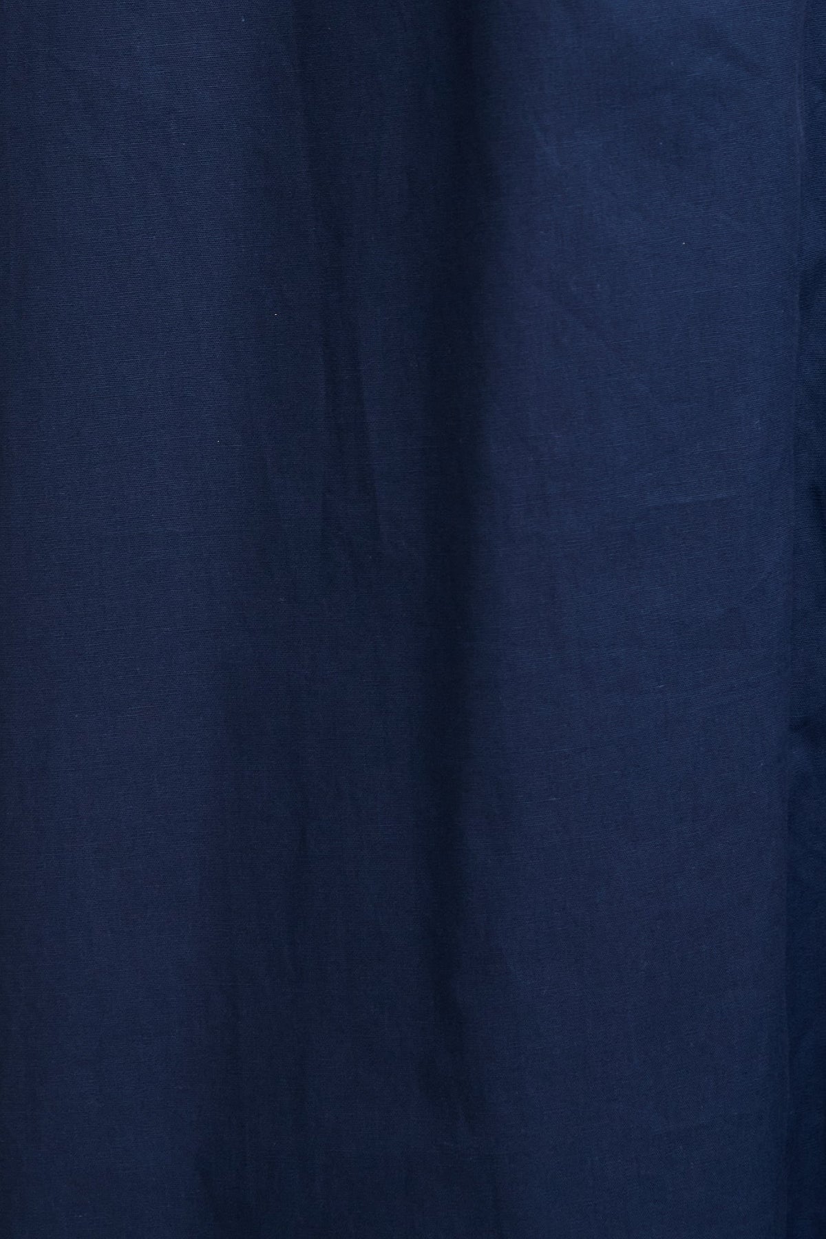 Navy Cotton Midi Shirt Dress