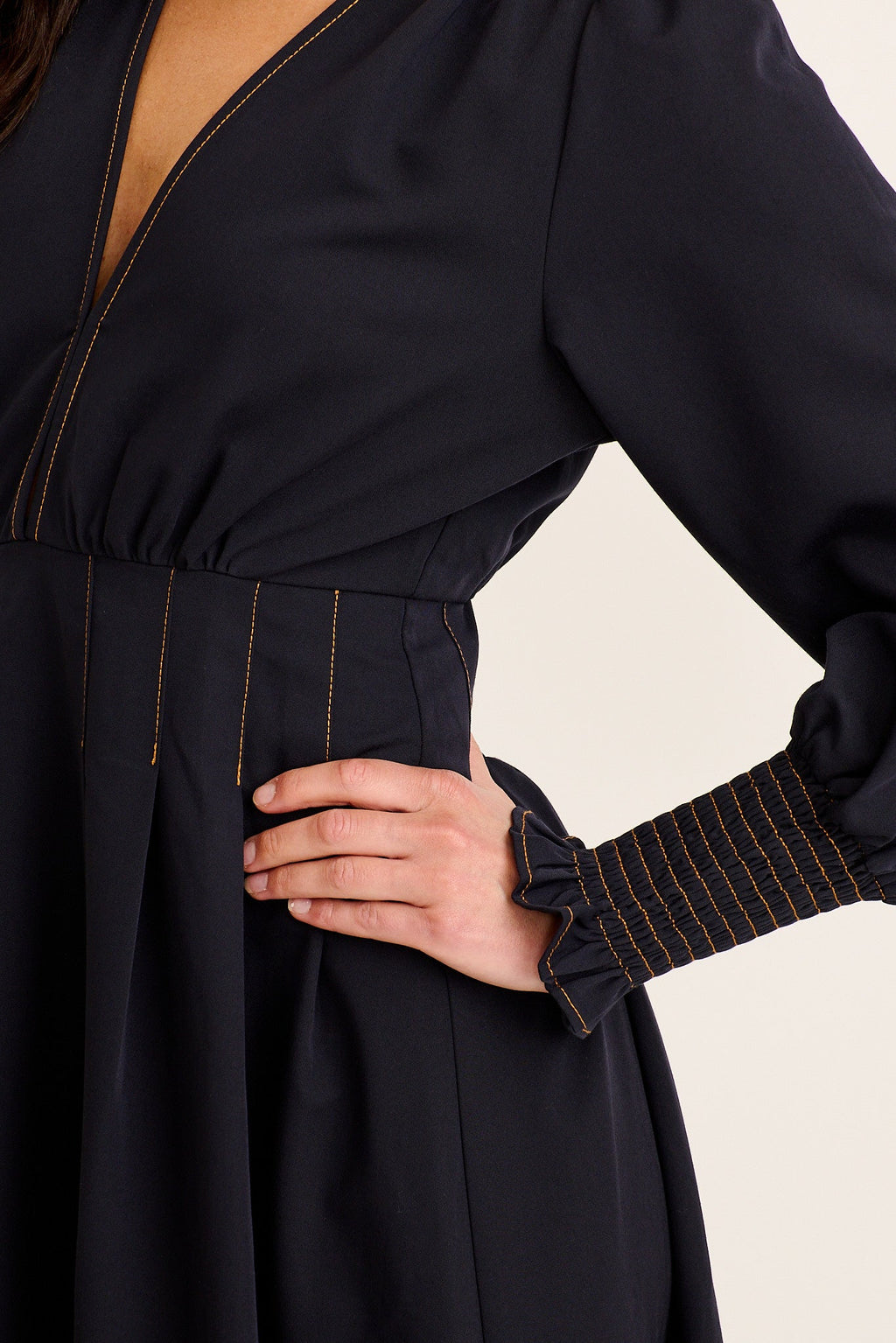 Navy Lunette Maxi Dress