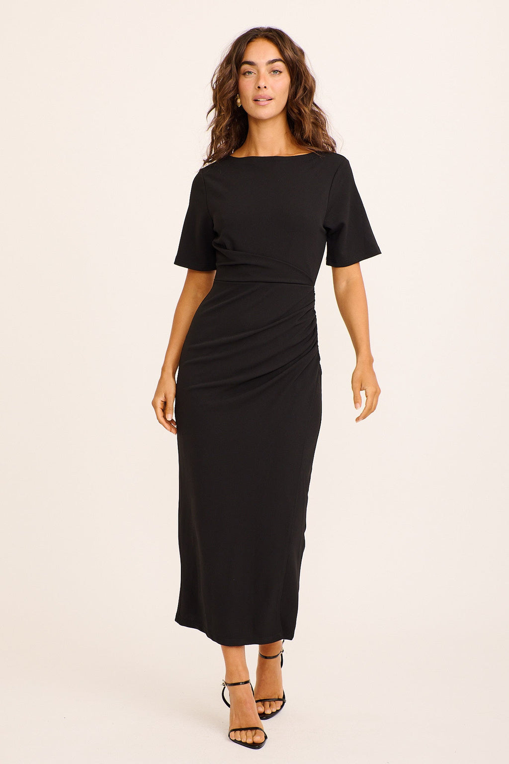 Black Stevanda Midi Dress