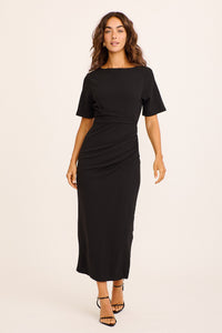 Black Stevanda Midi Dress