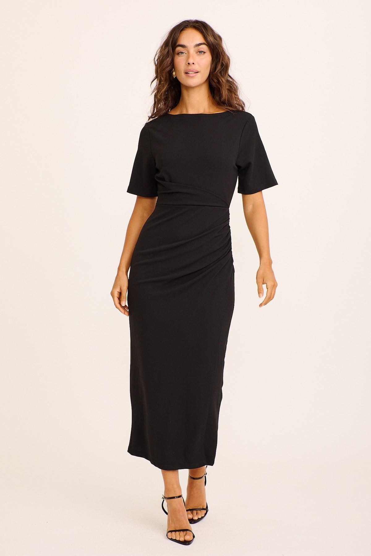 Black Stevanda Midi Dress