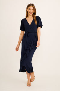 Navy Jersey Maxi Dress