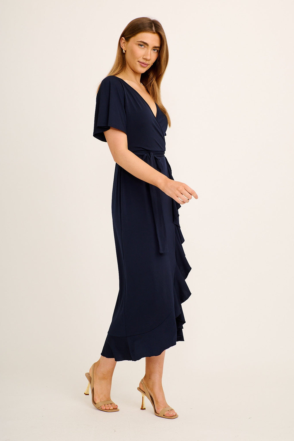 Navy Jersey Maxi Dress