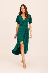 Teal Jersey Maxi Dress