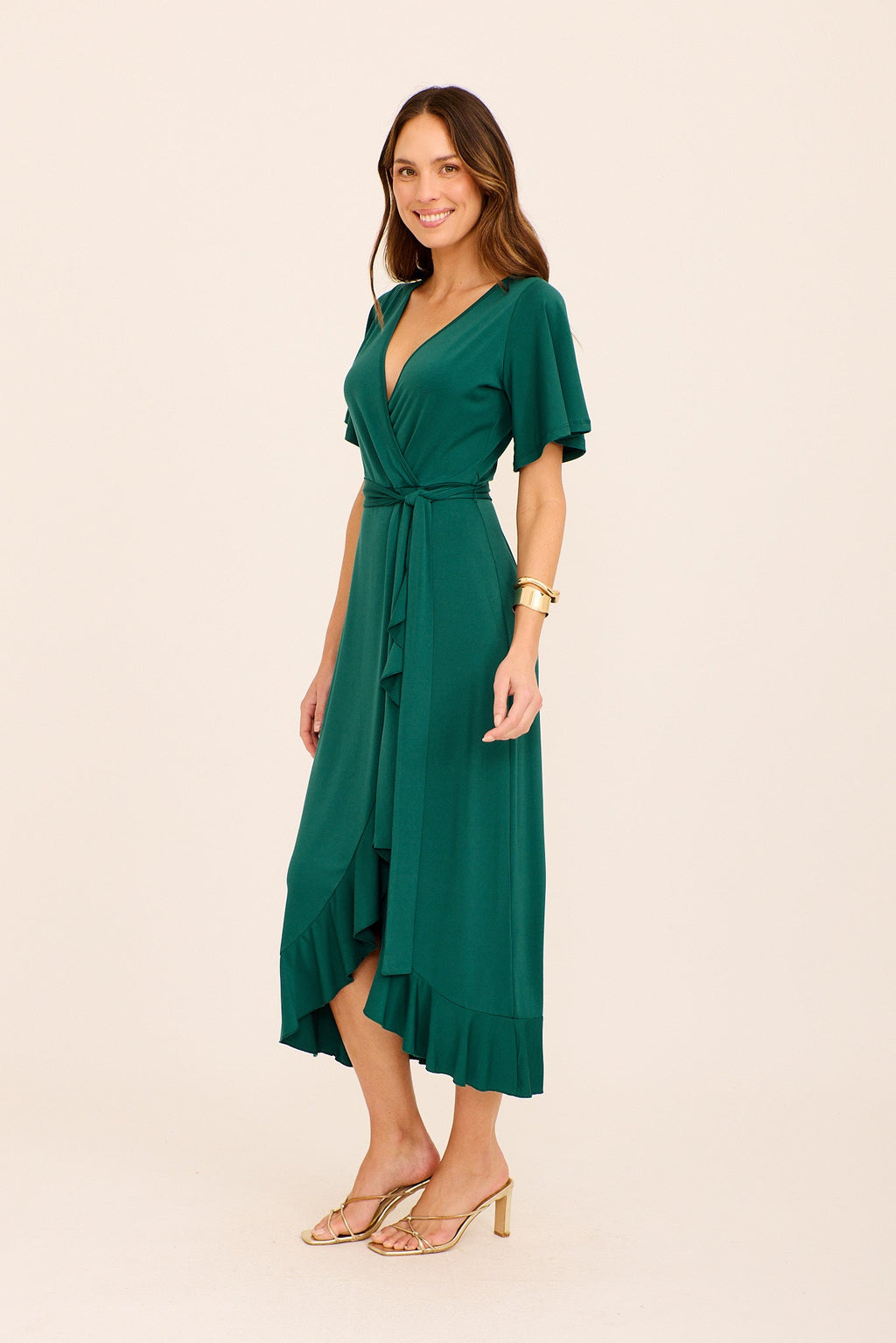 Teal Jersey Maxi Dress