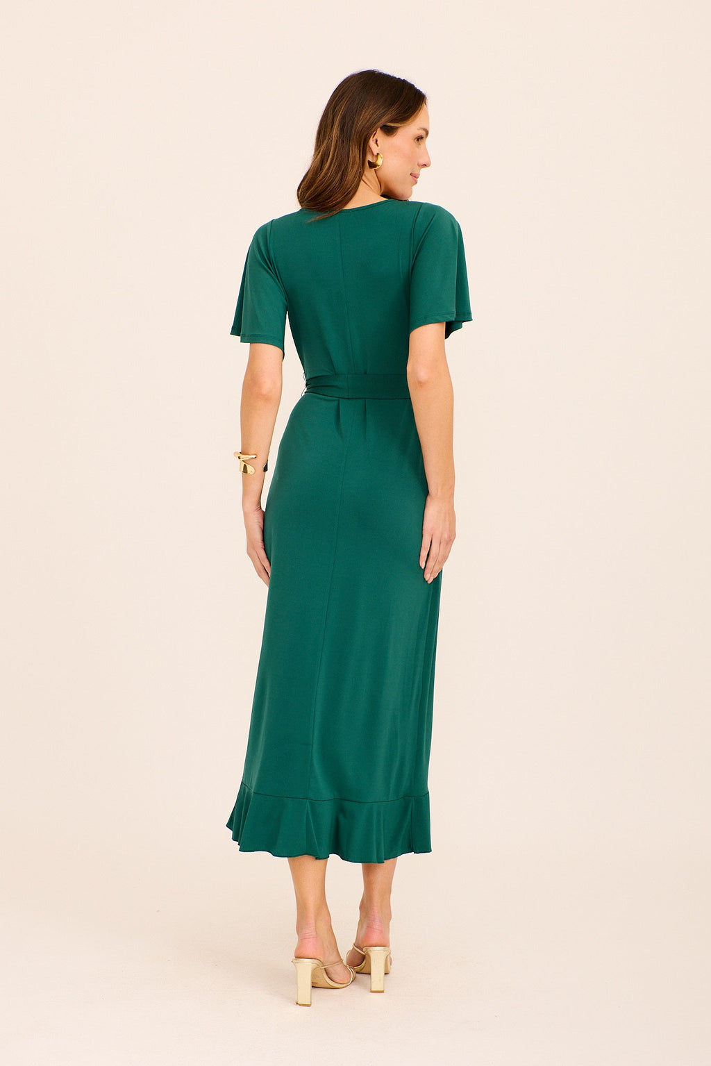 Teal Jersey Maxi Dress