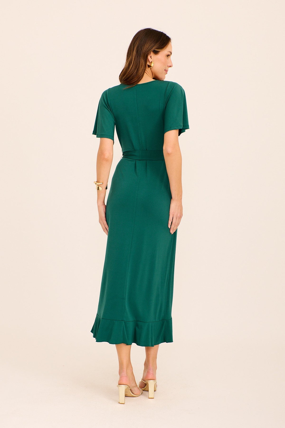 Teal Jersey Maxi Dress
