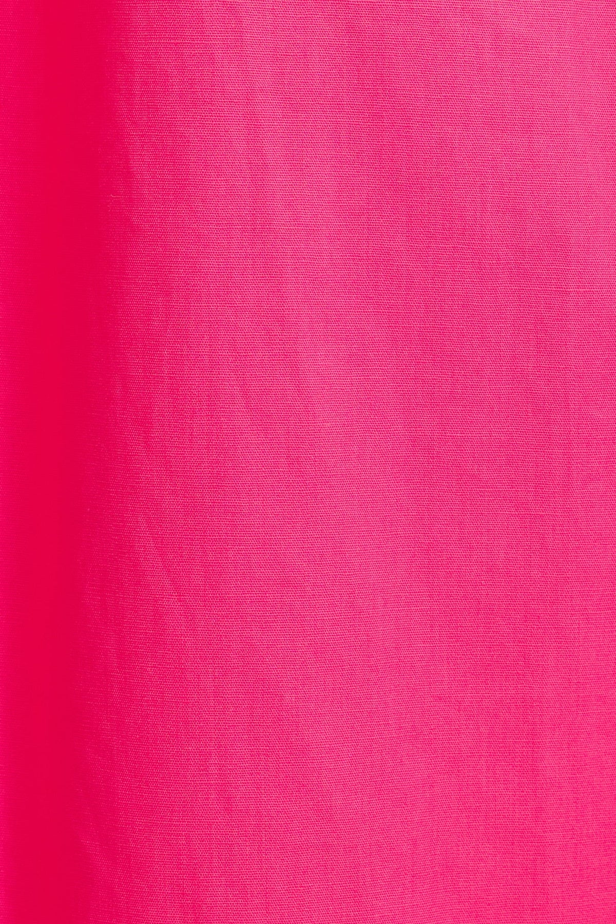 Pink Cotton Smock Dress