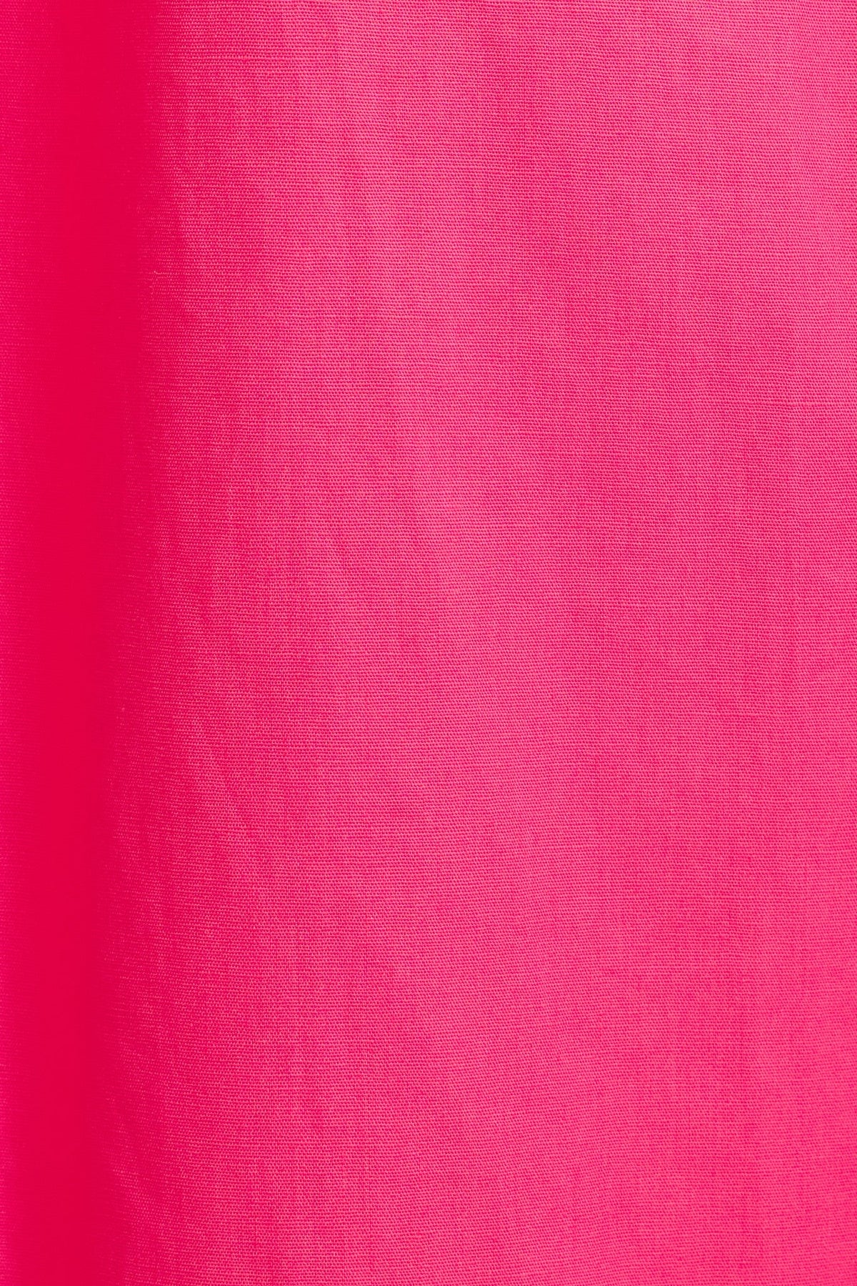 Pink Cotton Smock Dress