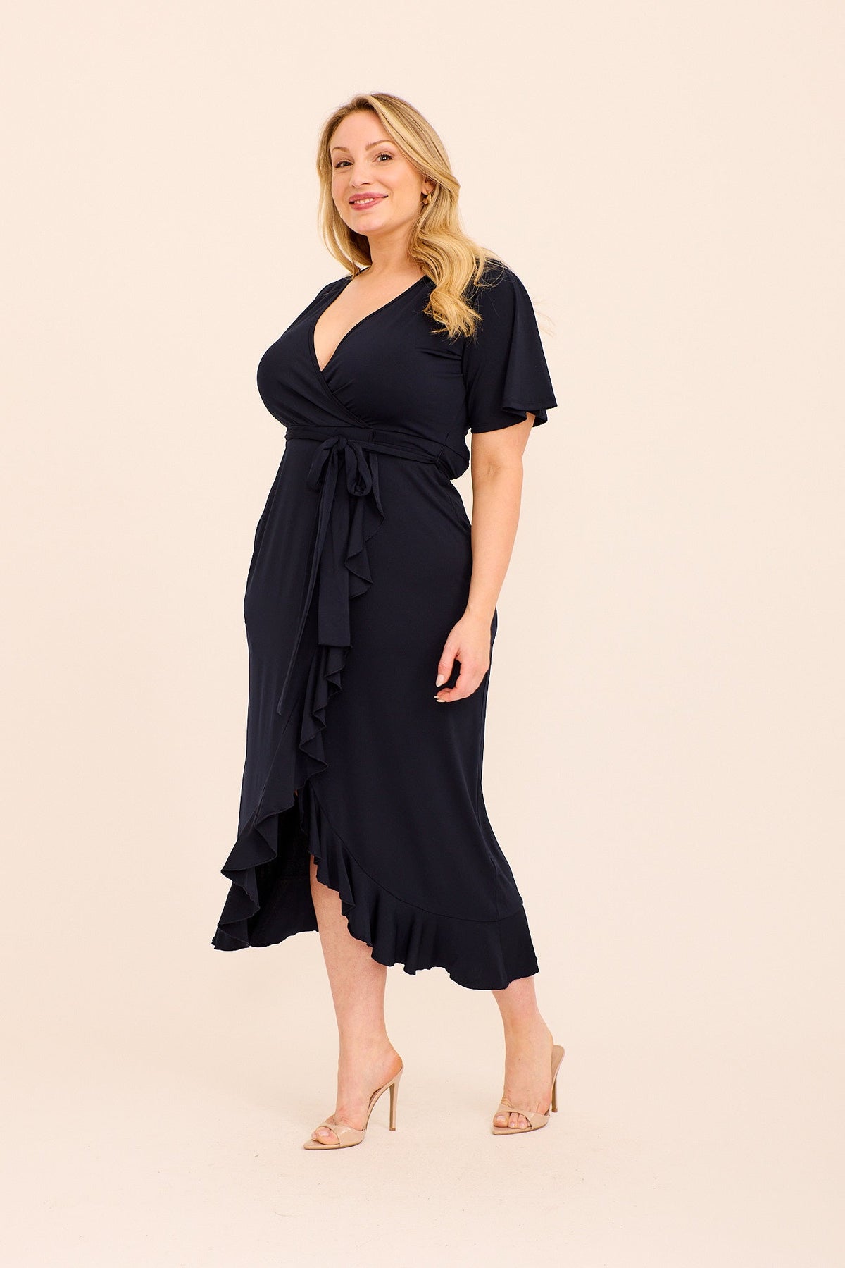 Navy Jersey Maxi Dress