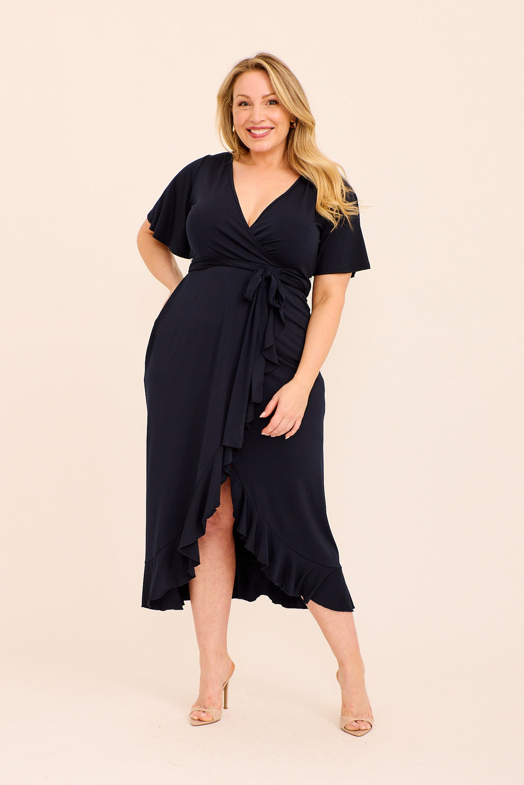 Navy Jersey Maxi Dress