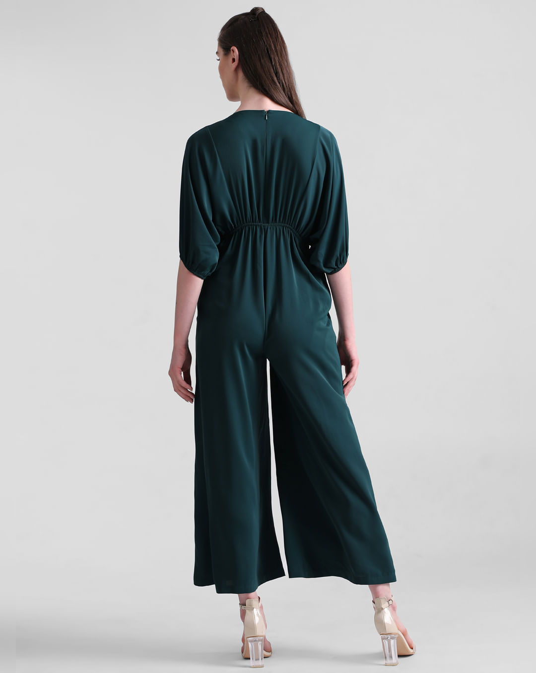 Green Goddess V-Neck Jumpsuit