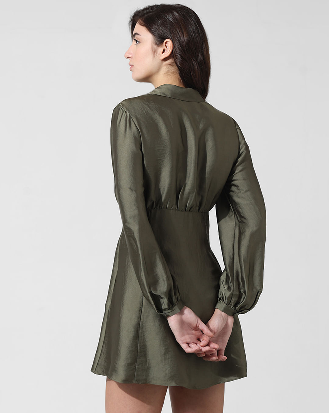 Emerald Green Shirt Dress