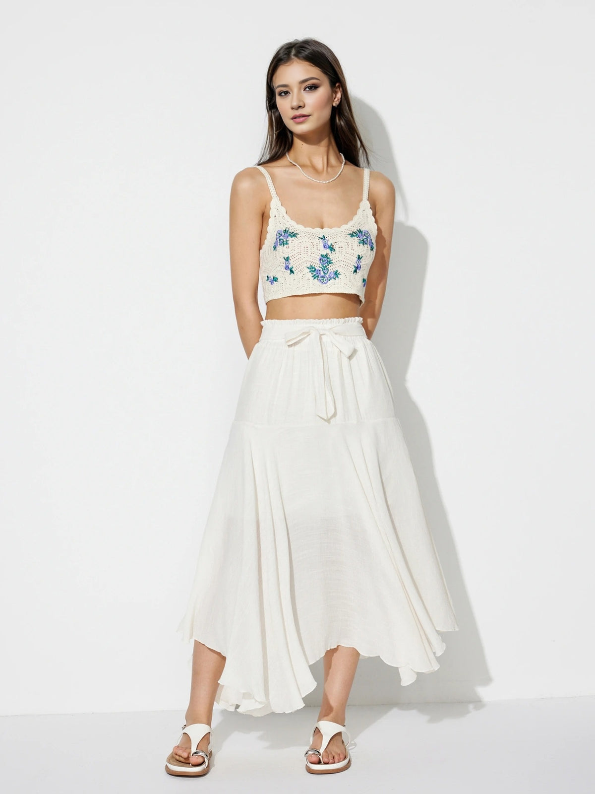Trendy Tied A-Line Skirt