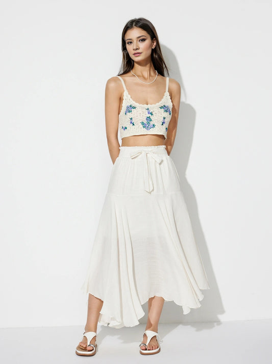 Trendy Tied A-Line Skirt