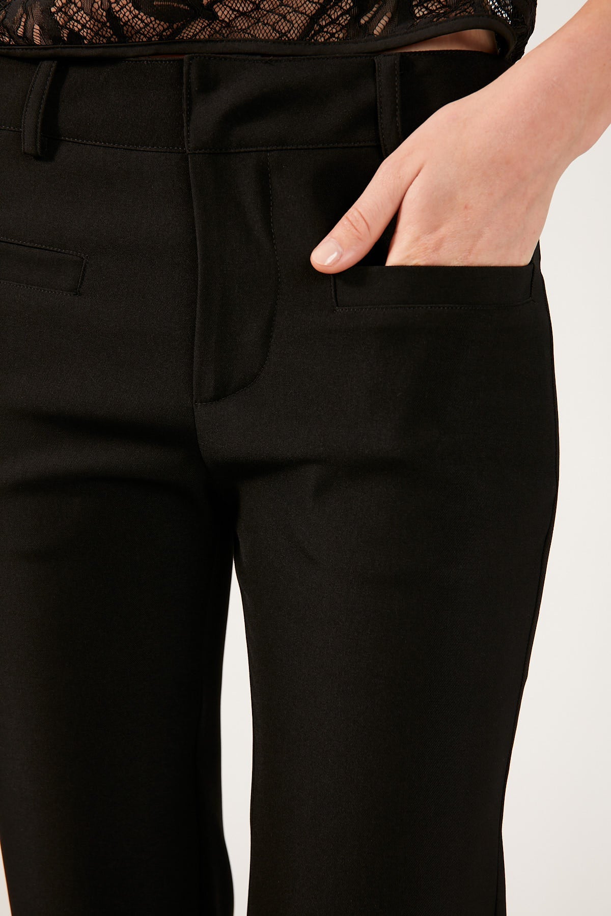 Carrie Black Capri Trousers