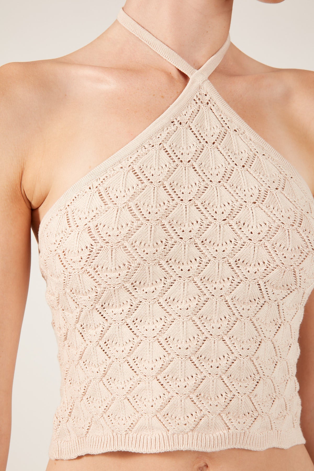 Golden Hour Crochet Halter Top