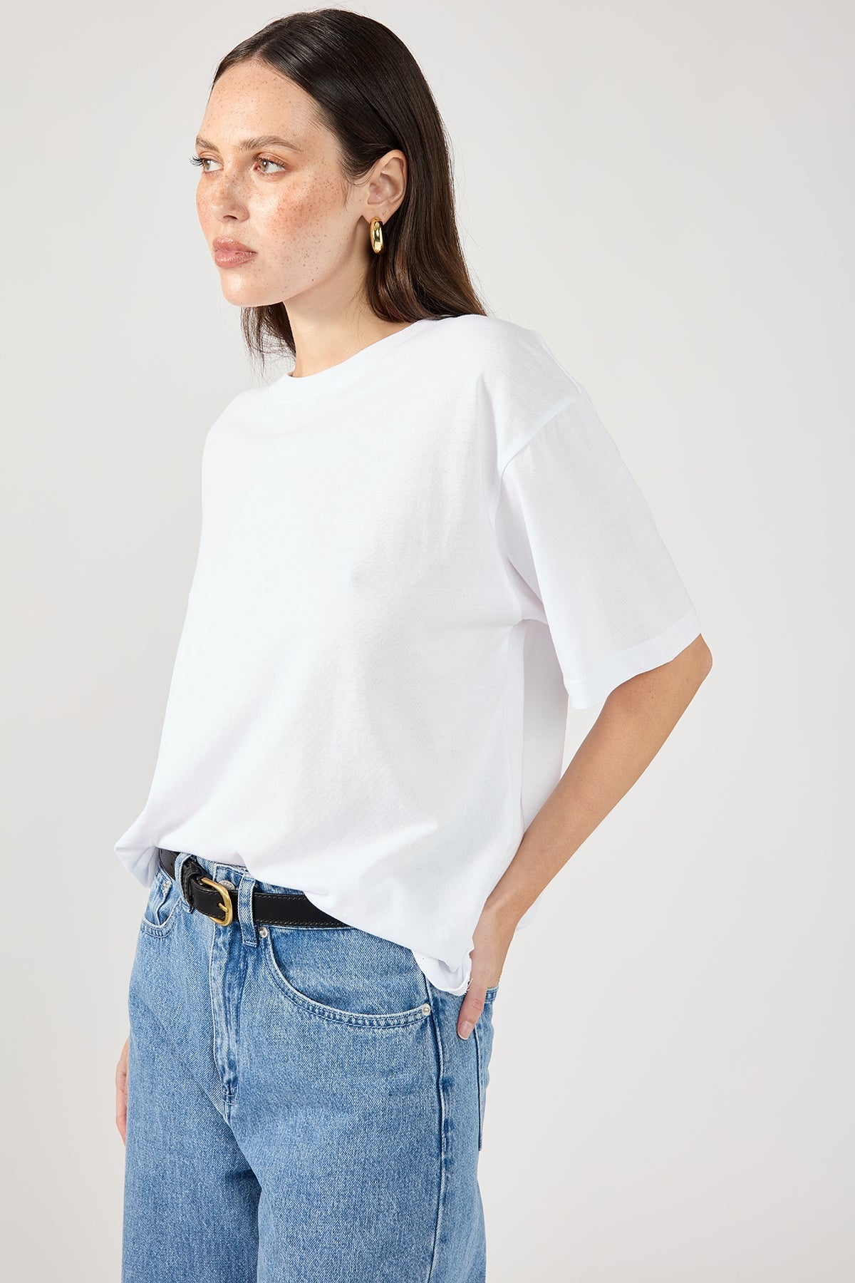 White Oversized Classic Tee