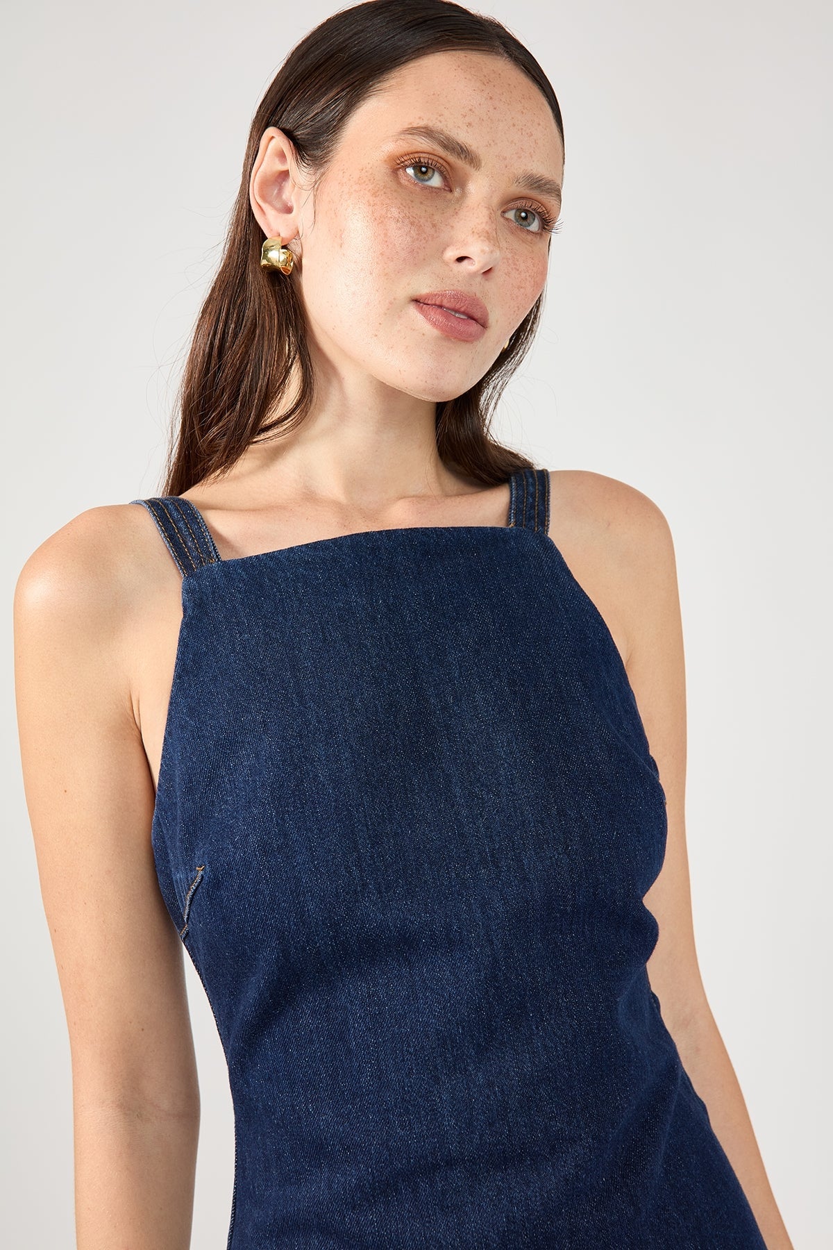 Indigo Denim Mini Dress