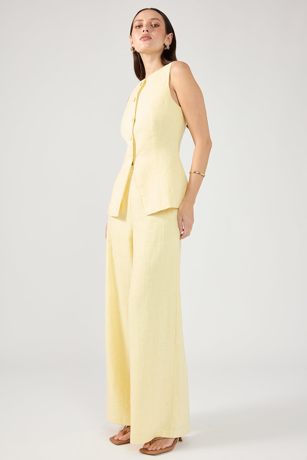 Menorca Linen Pants Lemon