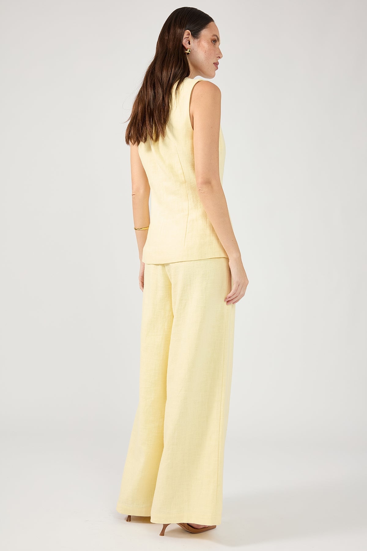 Menorca Linen Pants Lemon
