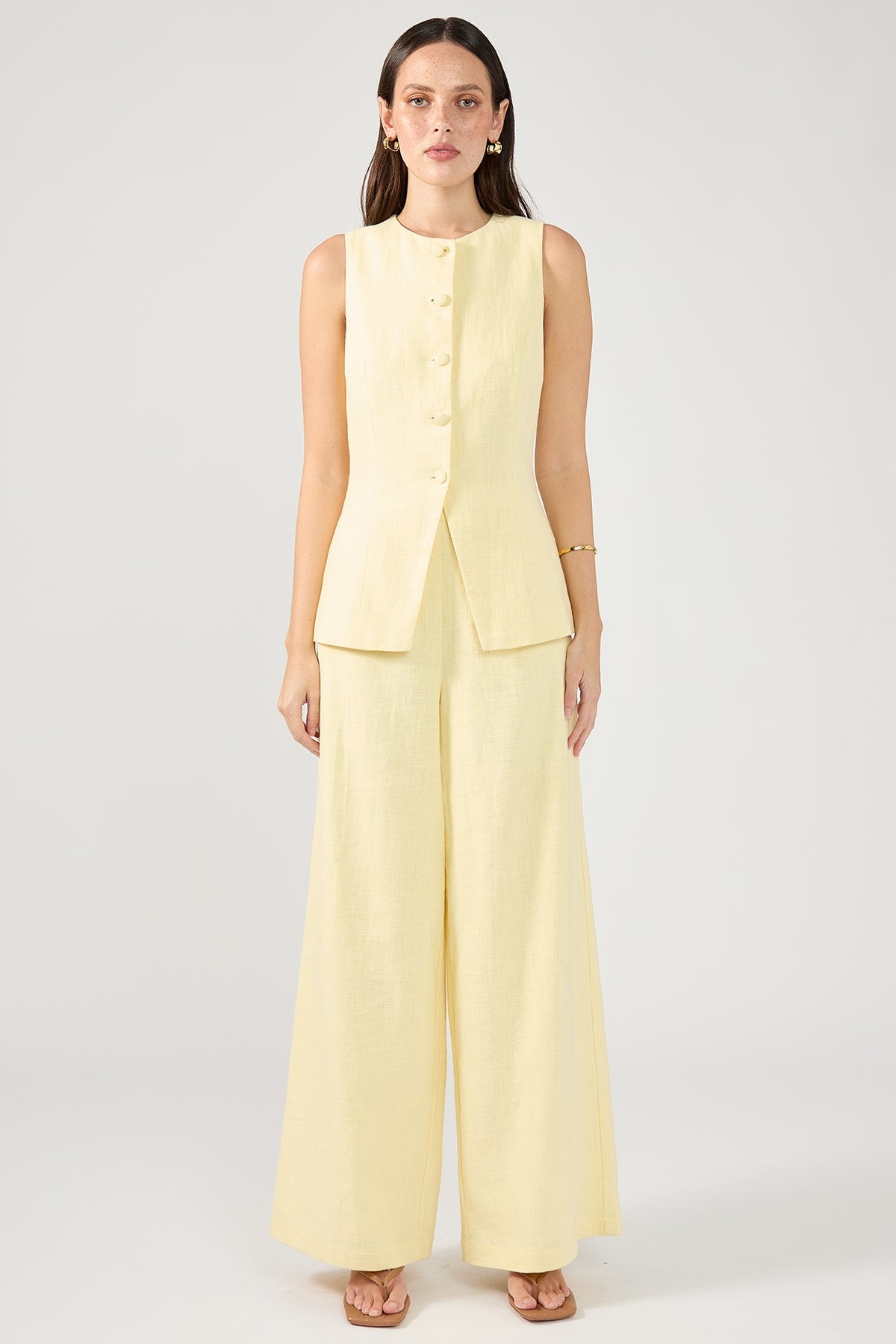 Menorca Linen Pants Lemon
