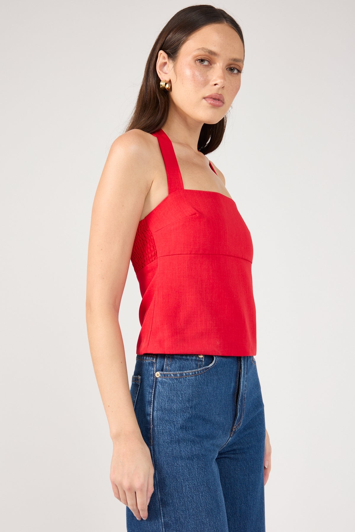 Red Halter Neck Top