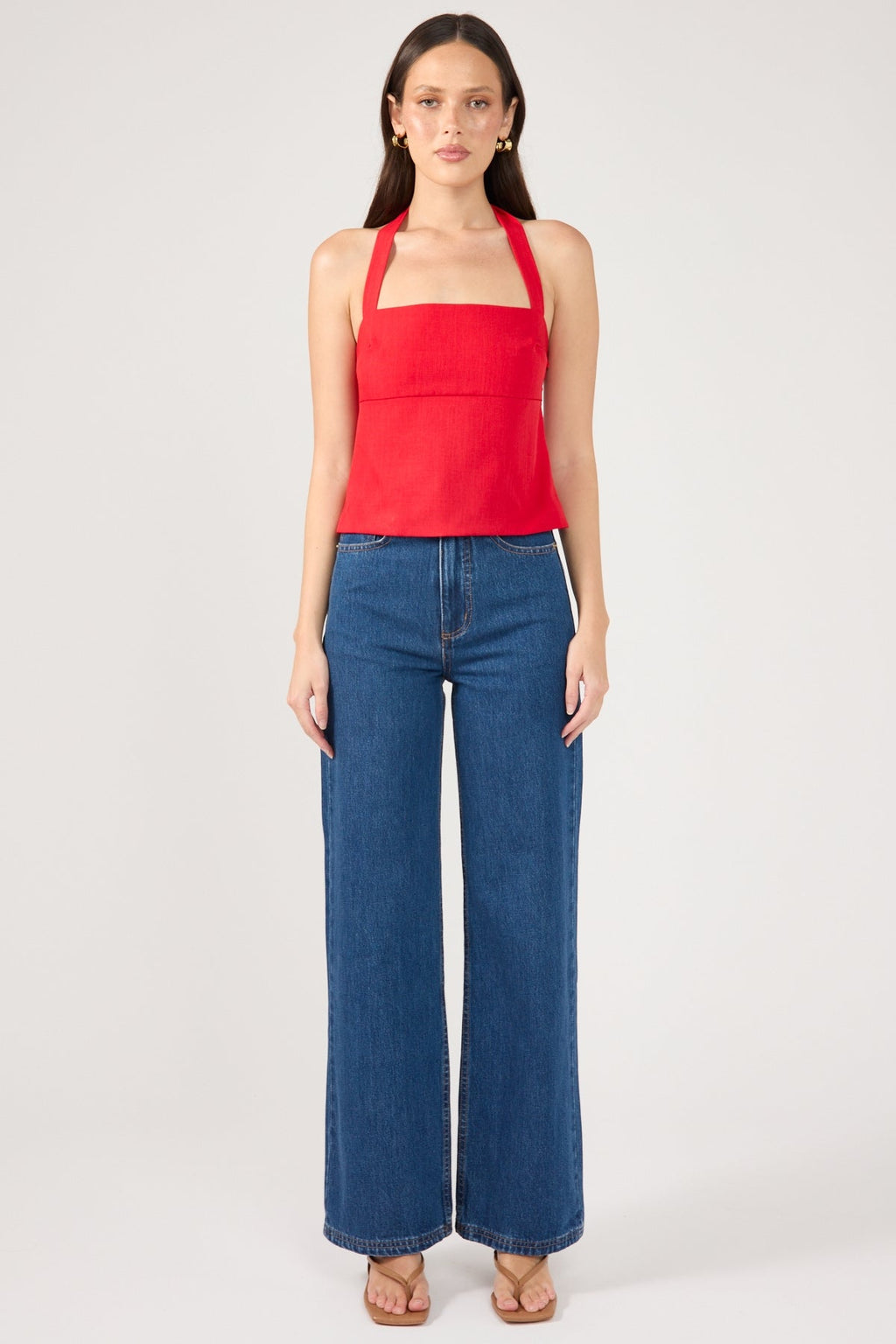 Red Halter Neck Top