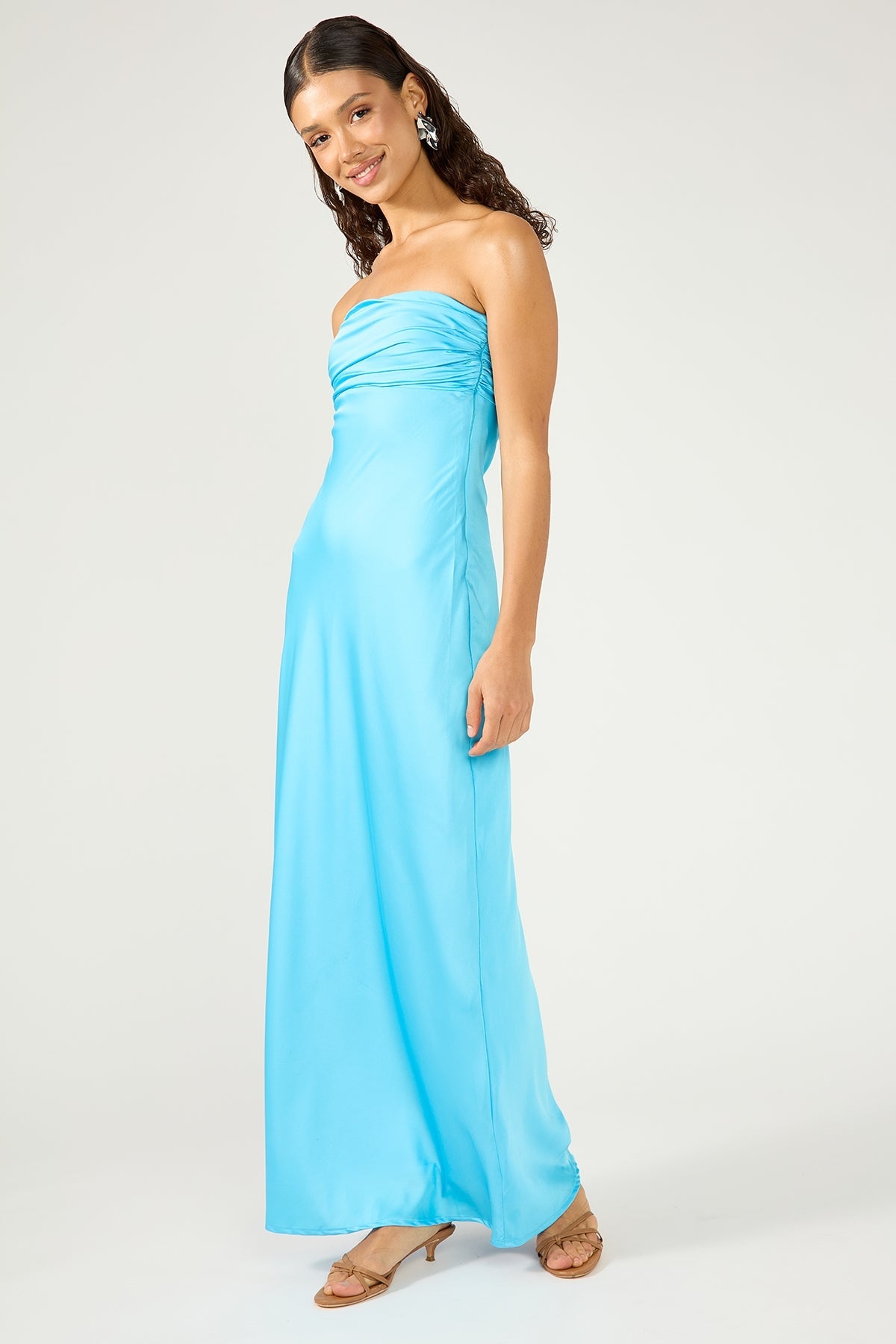 Blue Linen Dress