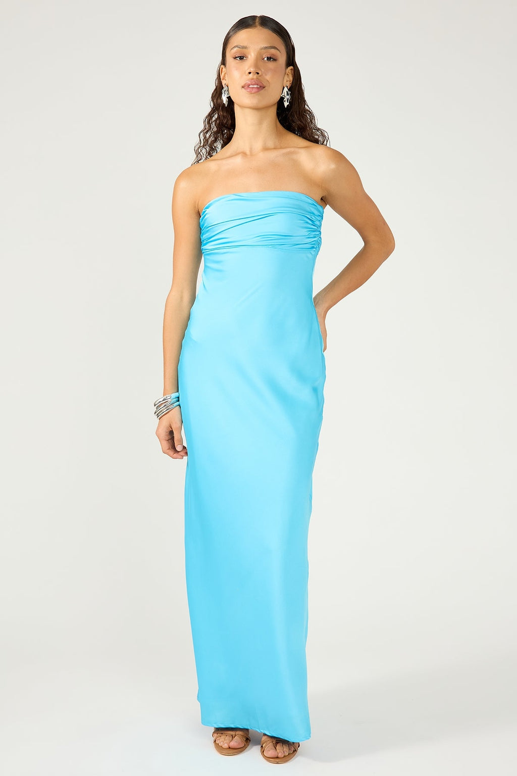 Blue Linen Dress