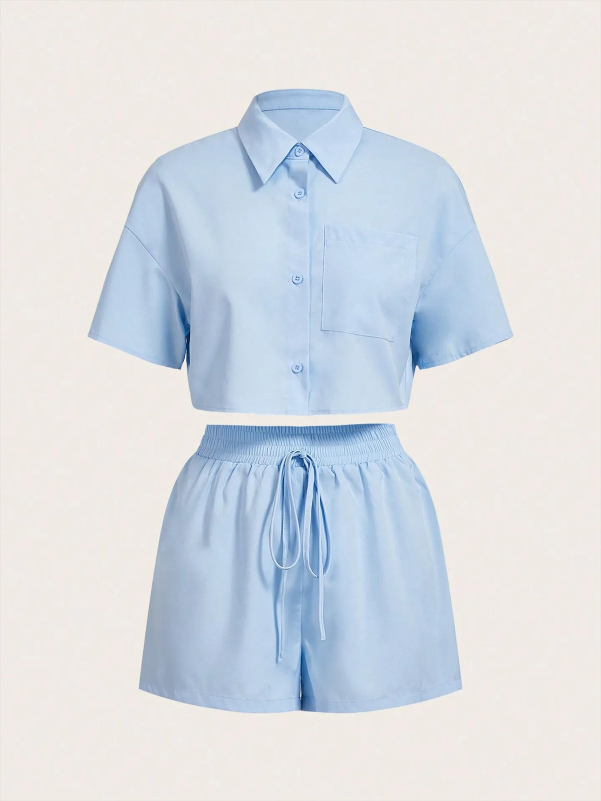 Light Blue Elegant Co-ord Set