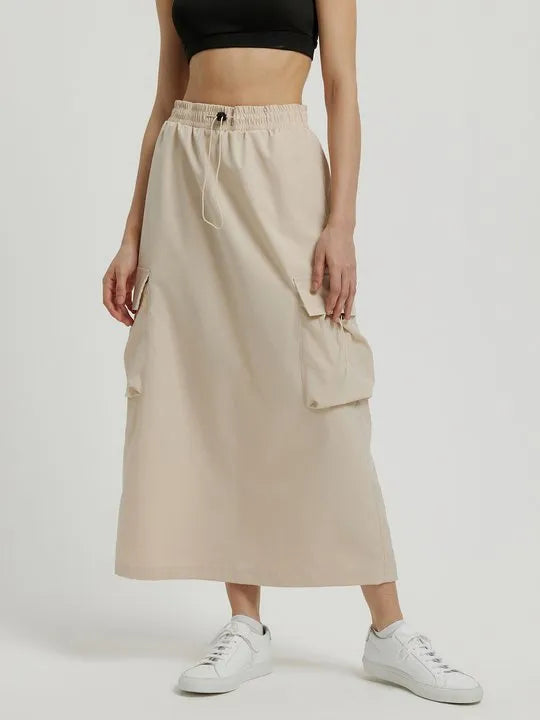 Classic Pocketed A-Line Skirt