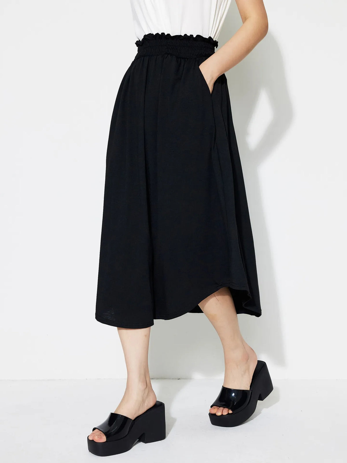 Black A-Line Skirt