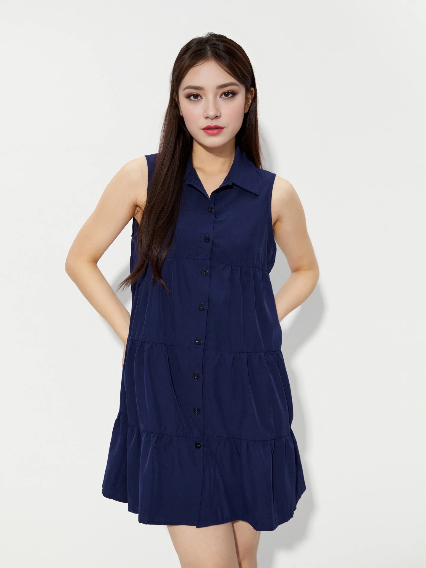 Casual Draped Dress