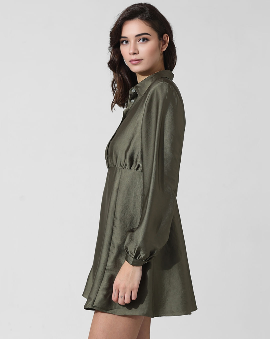 Emerald Green Shirt Dress