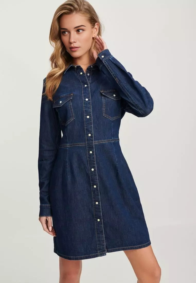 Casual Mini Denim Dress