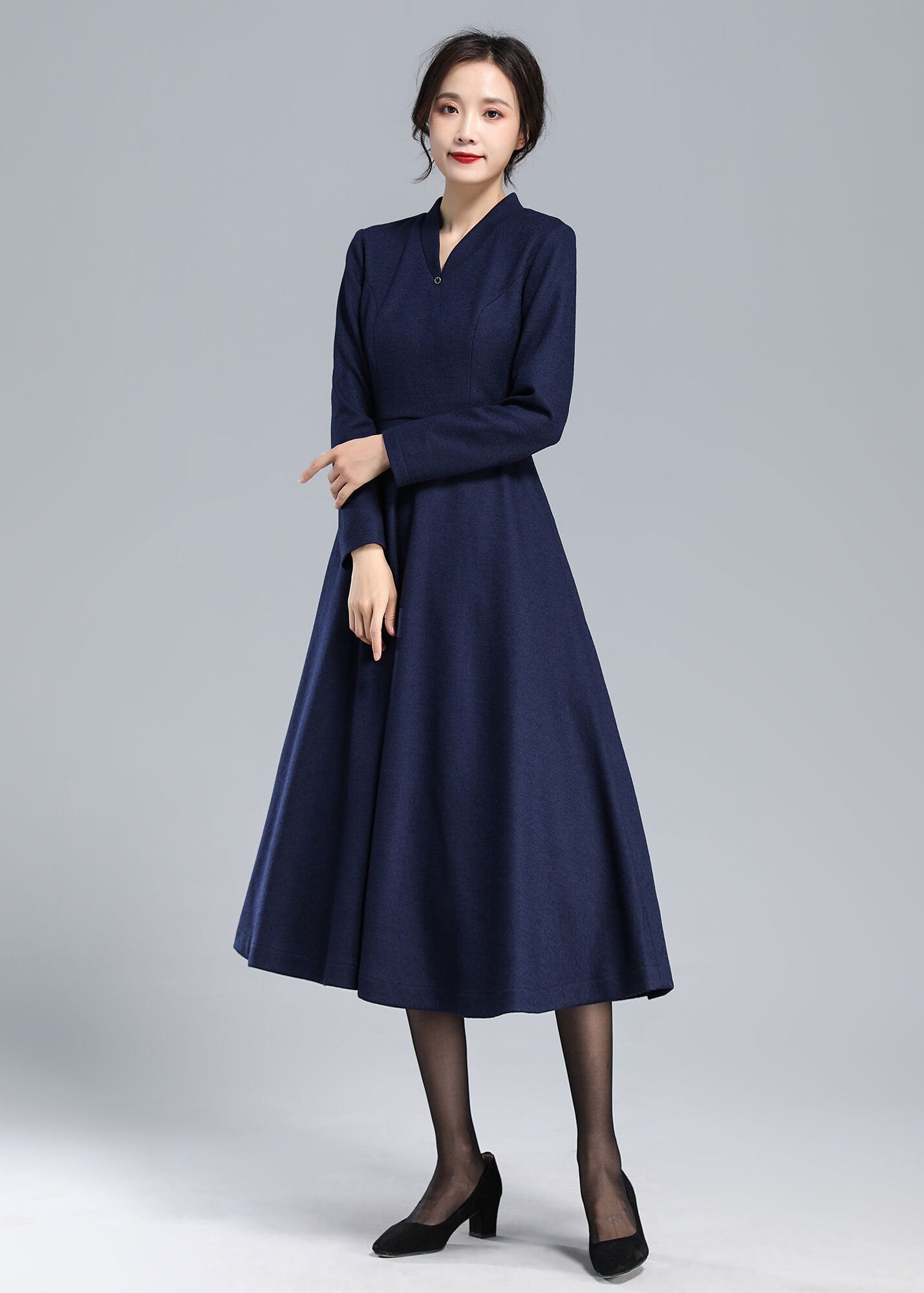 Winter Long Wool Dress