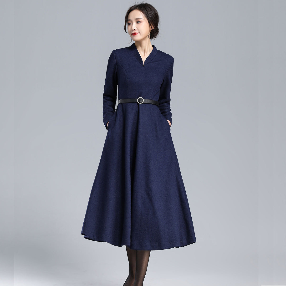 Winter Long Wool Dress