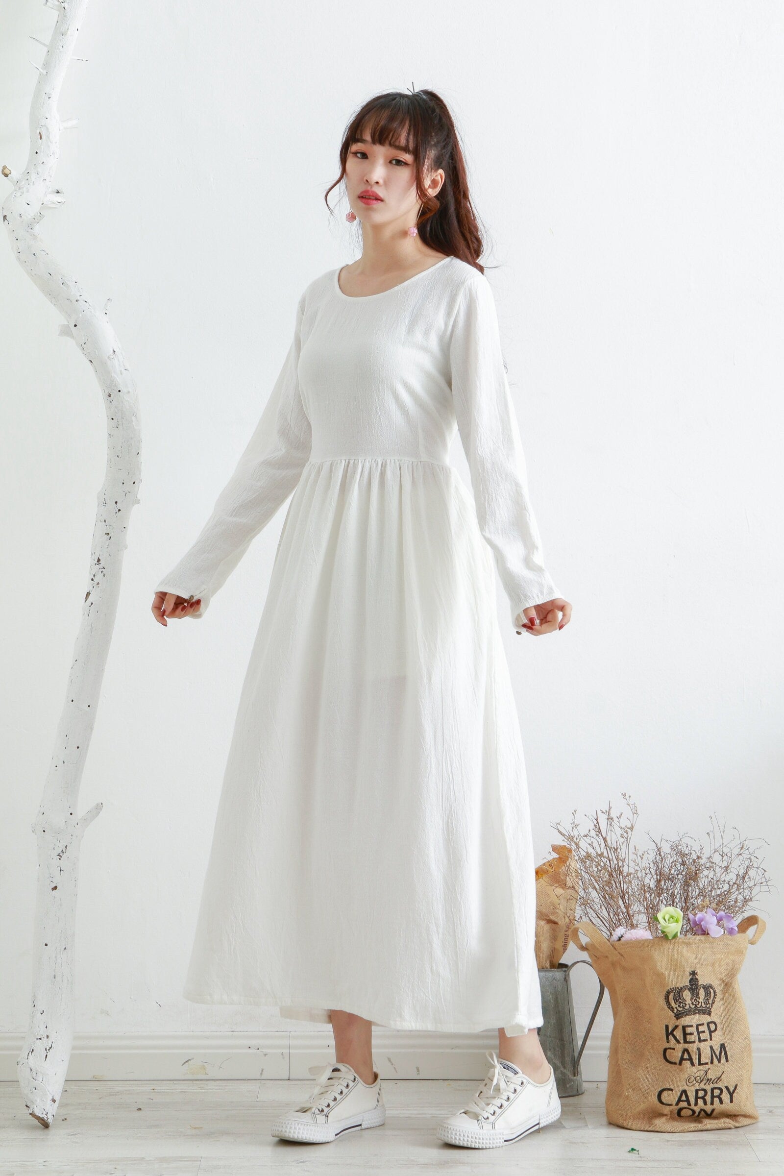 Winter Thicker Cotton Dress Casual