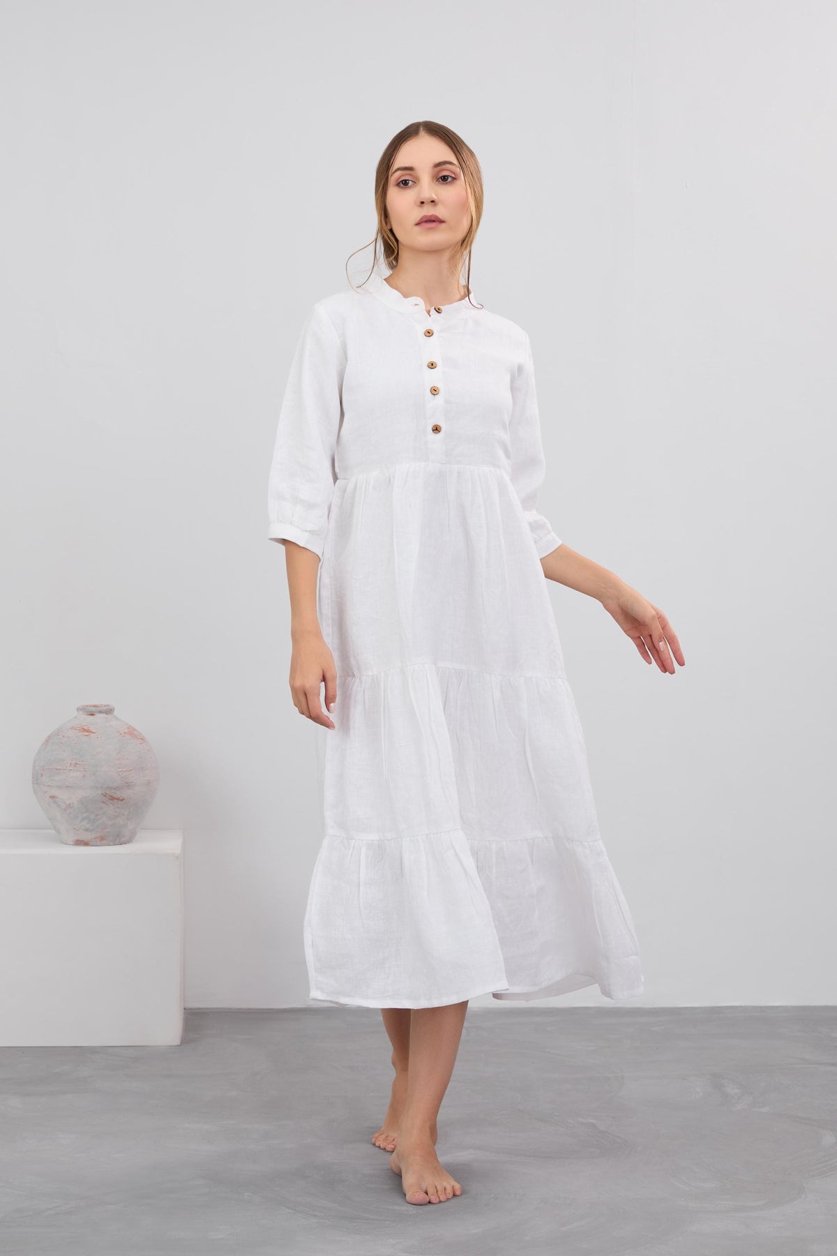 Linen Maxi Dress