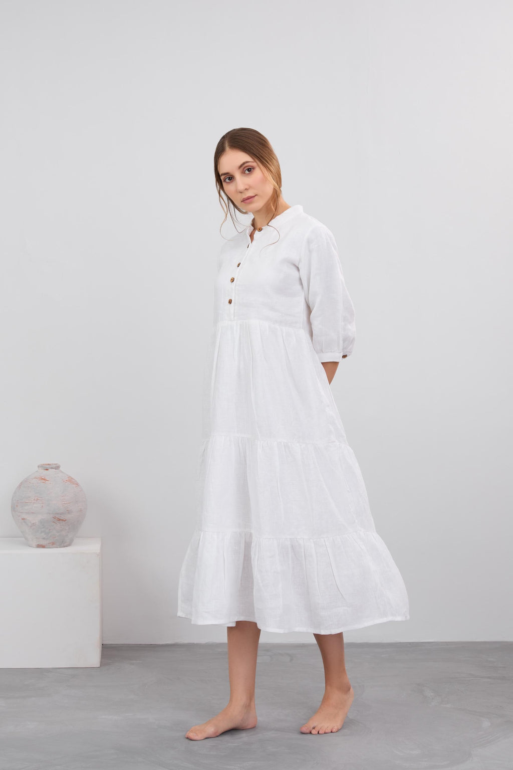 Linen Maxi Dress