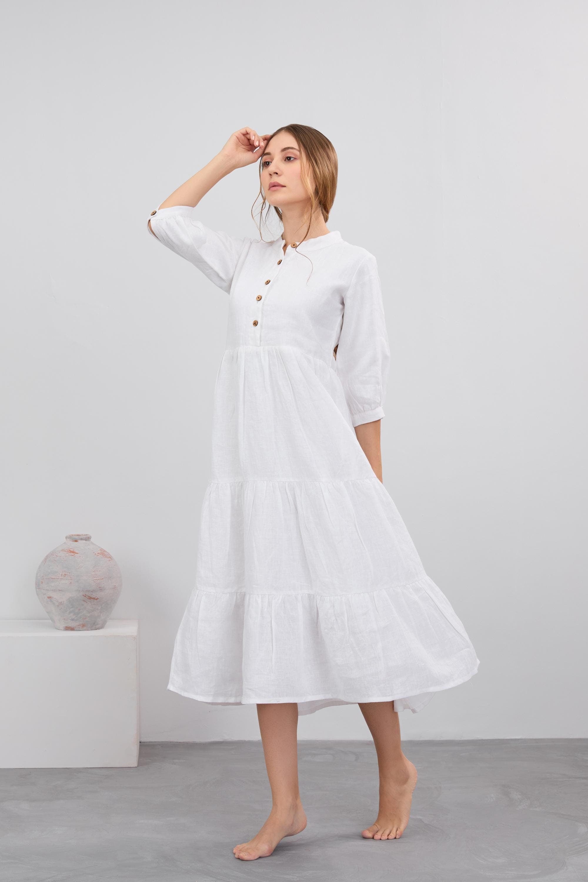 Linen Maxi Dress